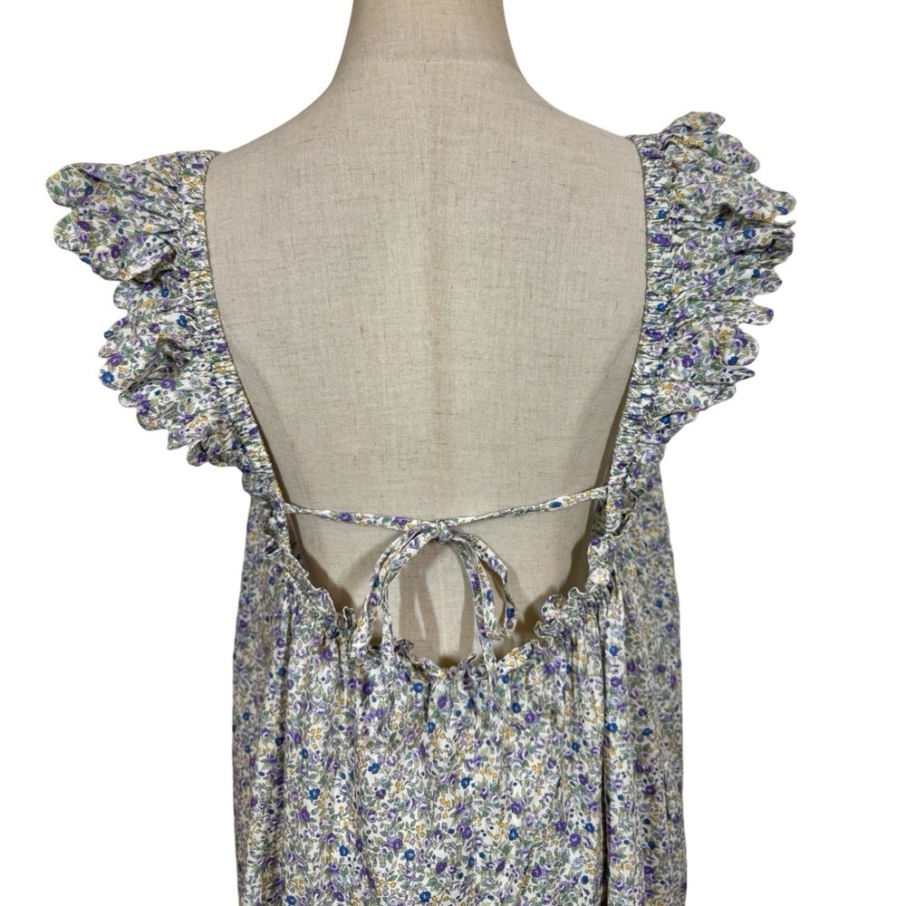 E T C Tiered Ruffle Flutter Scalloped Maxi Dress … - image 8